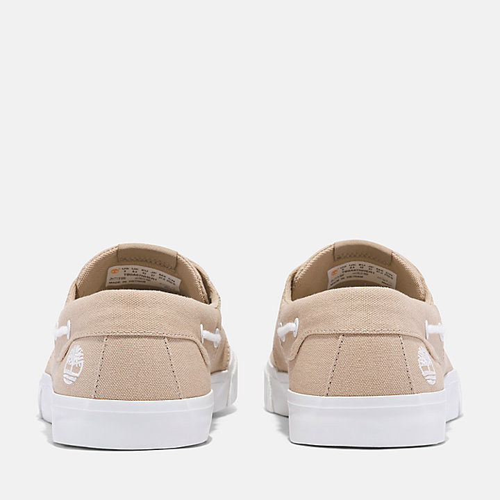 Lace-Up Low Trainer For Men in Beige
