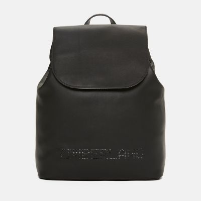 Timberland Leather Top-flap Backpack For Women In Black Black