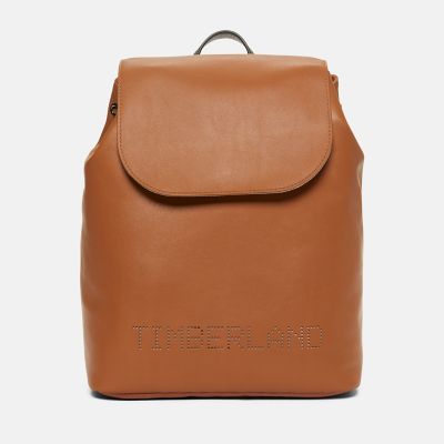 Timberland Leather Top-flap Backpack For Women In Brown Brown
