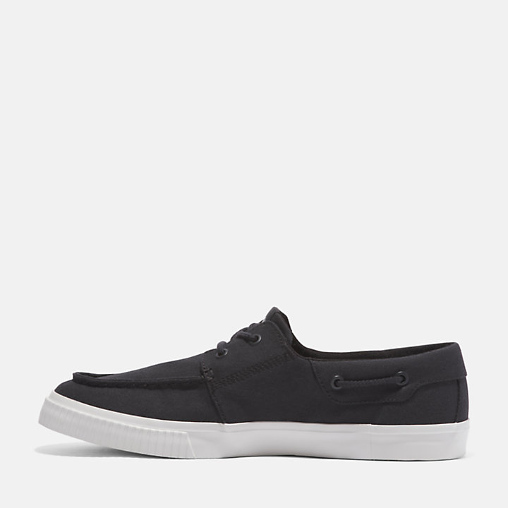 Lace-Up Low Trainer For Men in Black-