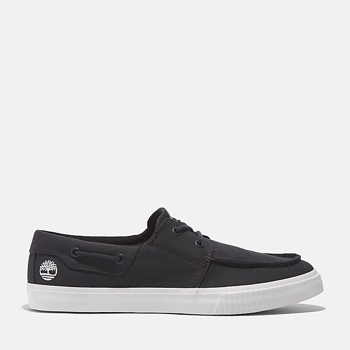 Lace-Up Low Trainer For Men in Black