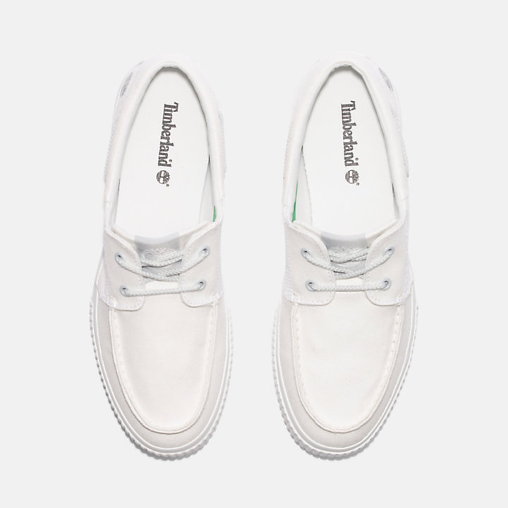 Lace-Up Low Trainer For Men in White-