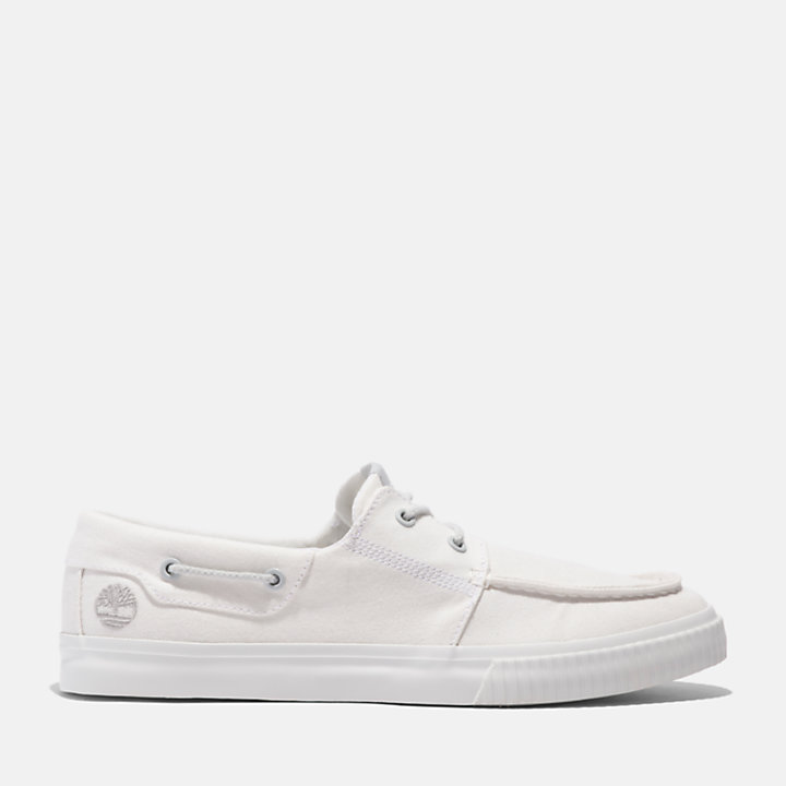 Lace-Up Low Trainer For Men in White-