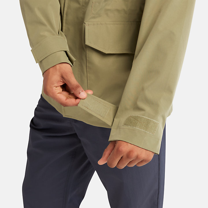 Veste militaire extensible confortable pour homme en vert-