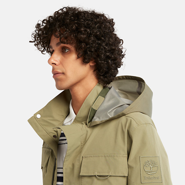 Comfort Stretch Field Jacket for Men in Green-