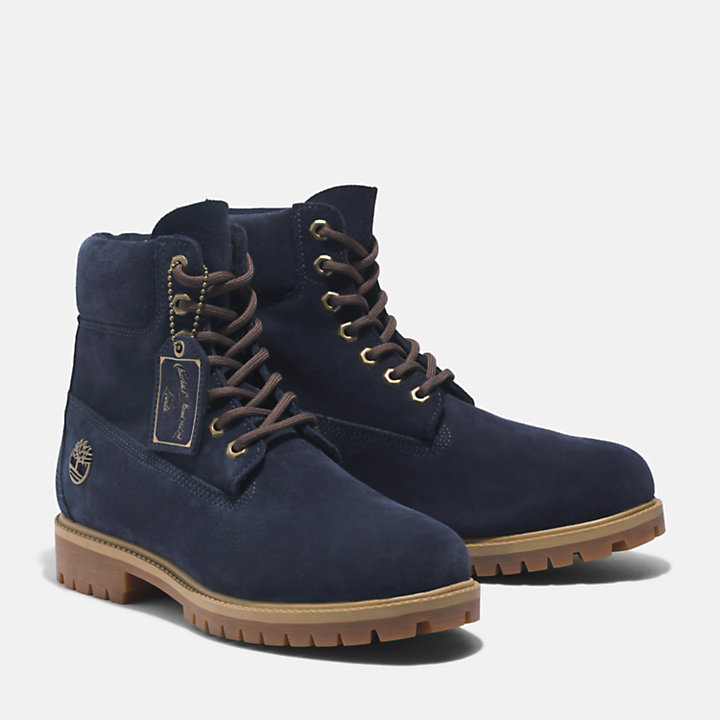 Timberland® C.F. Stead™ Indigo Suede Heritage 6-Inch Boot pour homme en bleu foncé-
