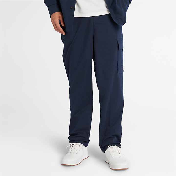 Tapered Trousers with Outlast® Technology for Men in Navy-
