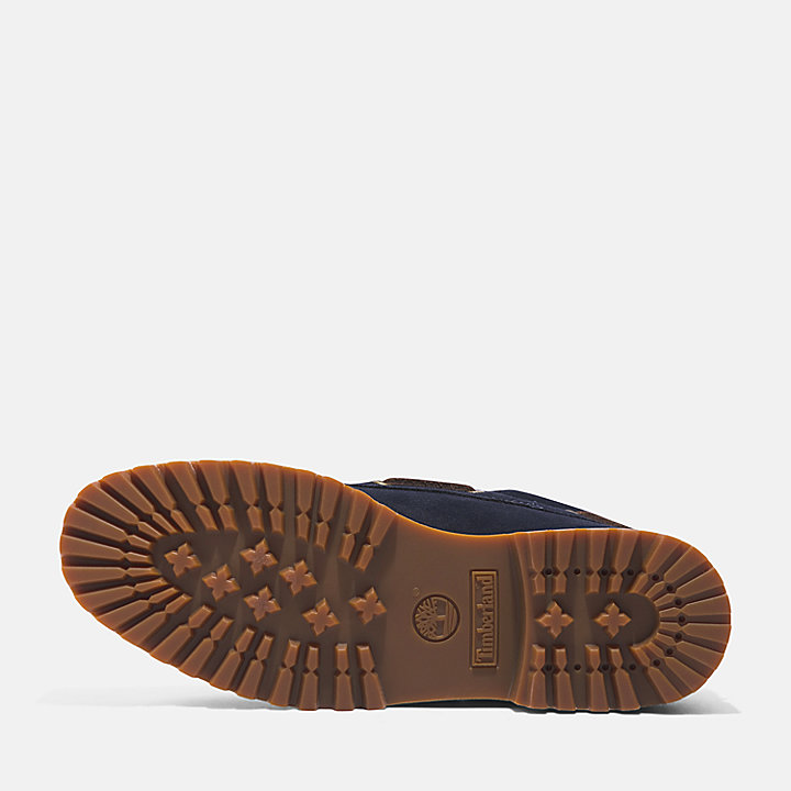 Sapato de Vela Cosido à Mão com 3 Ilhós Timberland® C.F. Stead™ para Homem em Camurça Azul Índigo