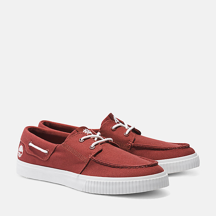 Lace-Up Low Trainer For Men in Red