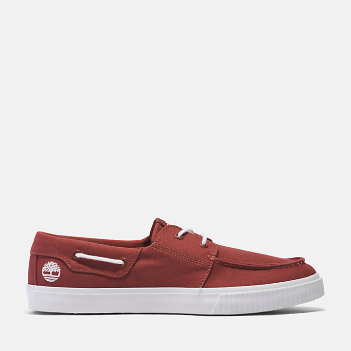 Lace-Up Low Trainer For Men in Red-