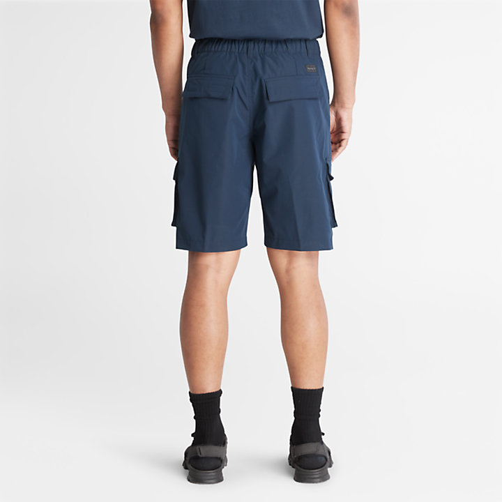 Water Repellent Outdoor Cargo Shorts for Men in Navy-