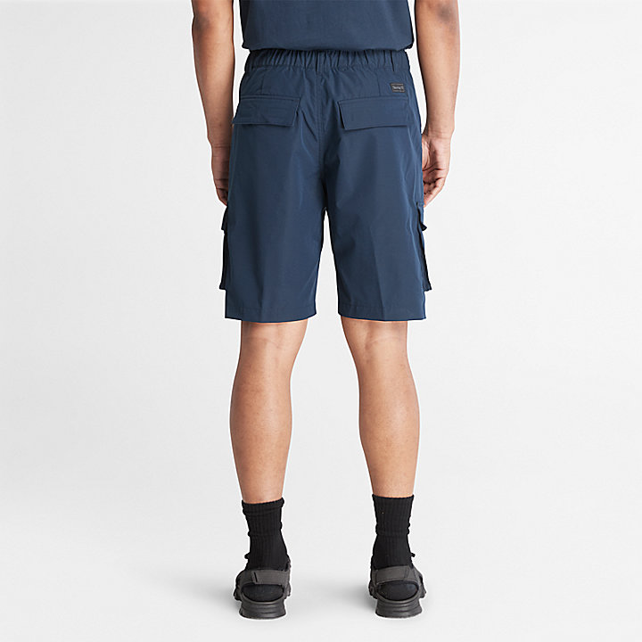 Water Repellent Outdoor Cargo Shorts for Men in Navy