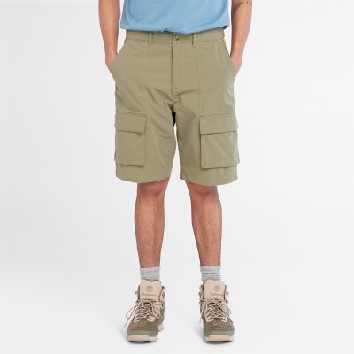 Timberland Water Repellent Outdoor Cargo Shorts For Men In Green Green, Size 38