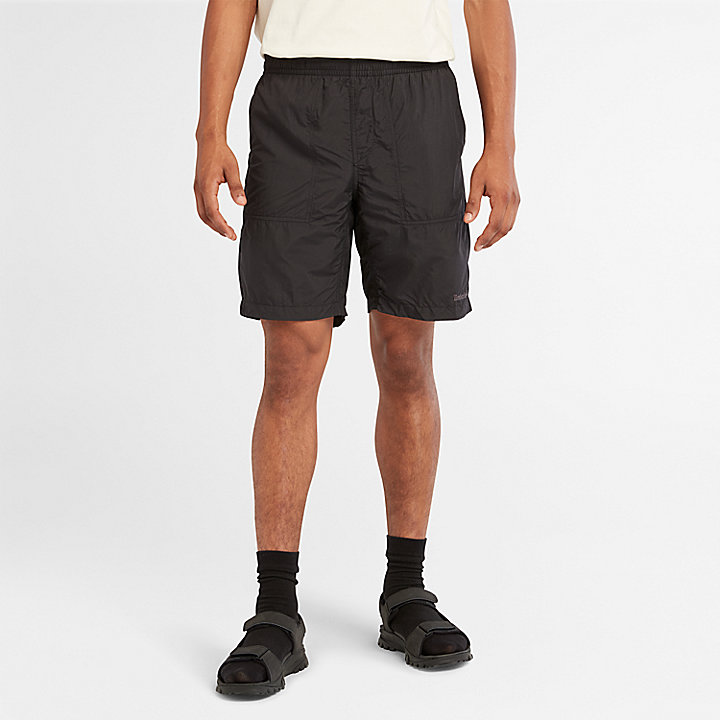 Packbare, schnelltrocknende Shorts für Herren in Schwarz