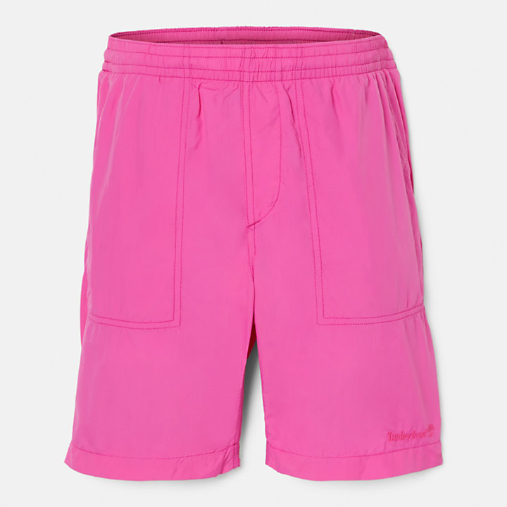Pantalones cortos plegables de secado rápido para hombre en rosa-