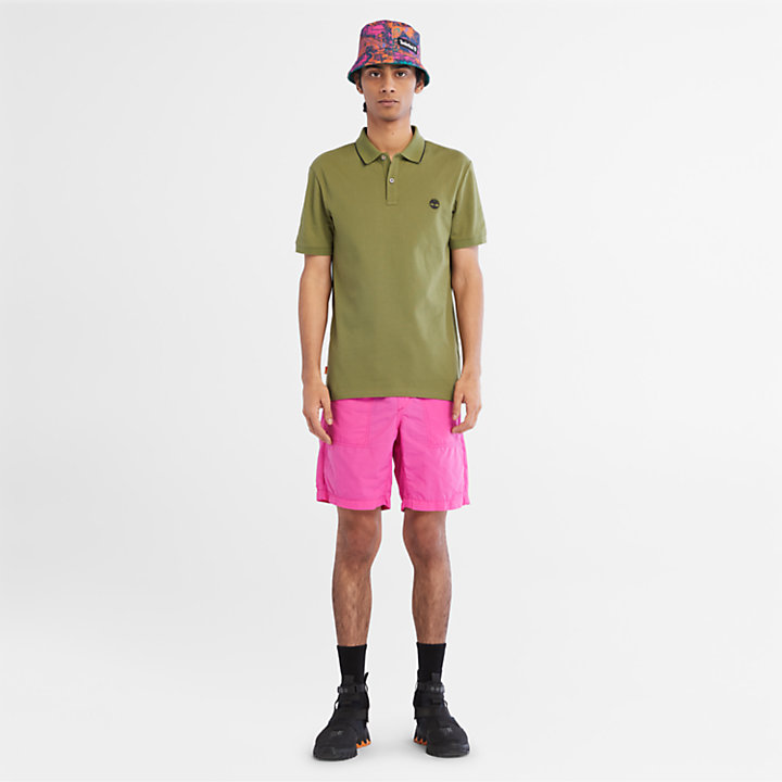 Packbare, schnelltrocknende Shorts für Herren in Pink-