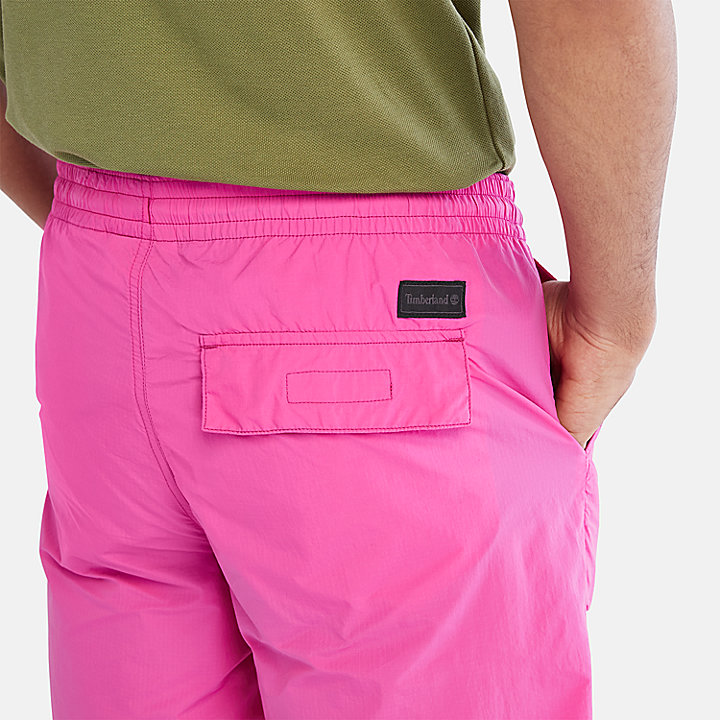 Pantalones cortos plegables de secado rápido para hombre en rosa