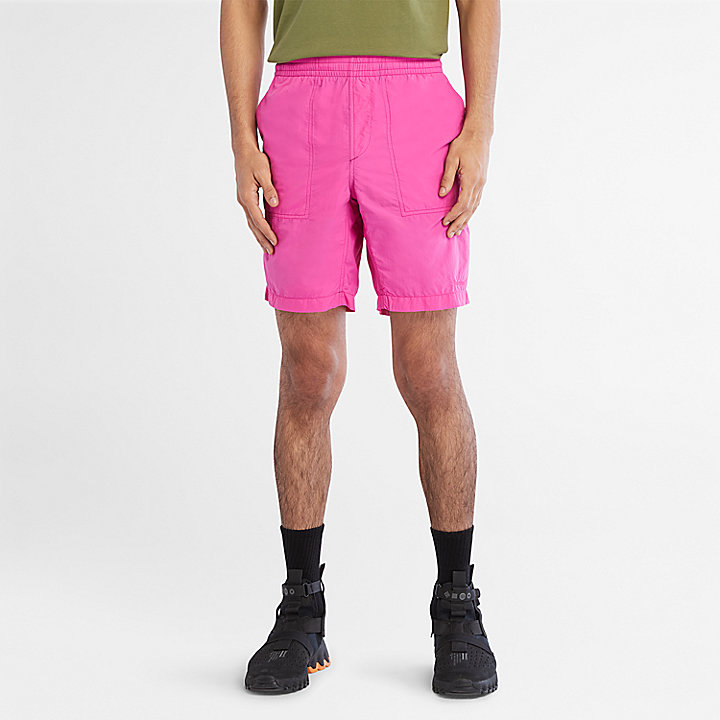 Packbare, schnelltrocknende Shorts für Herren in Pink