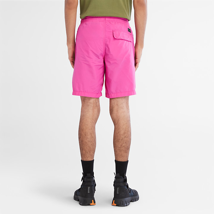 Opvouwbare sneldrogende short voor heren in roze-