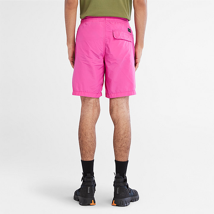 Pantalones cortos plegables de secado rápido para hombre en rosa