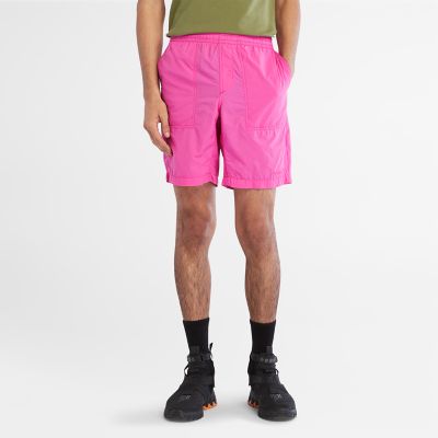 Timberland Packable Quick Dry Shorts For Men In Pink Pink, Size S