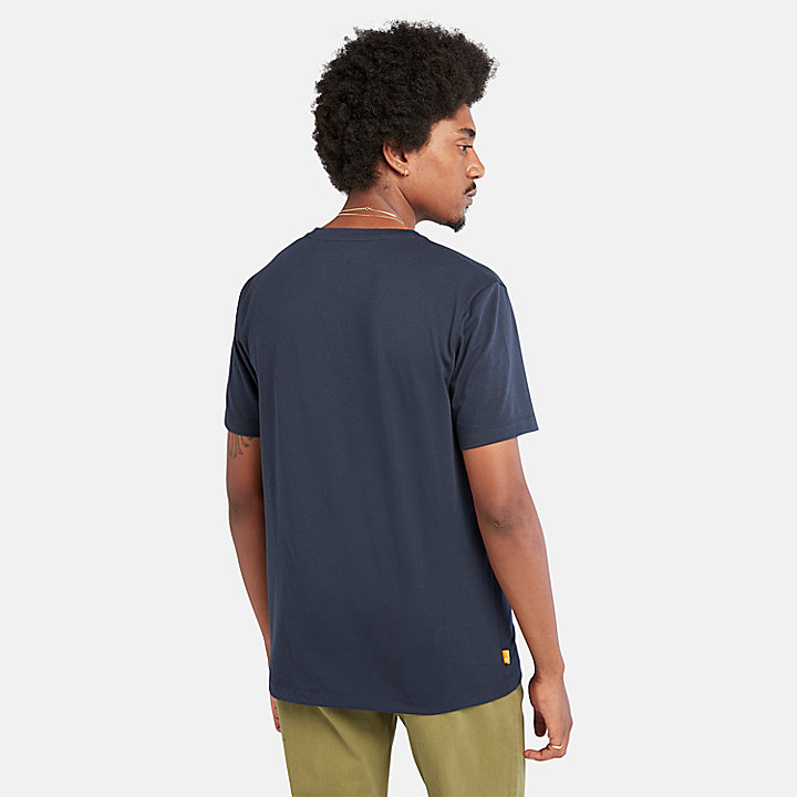 T-shirt com Bolso Outlast para Homem em azul-marinho