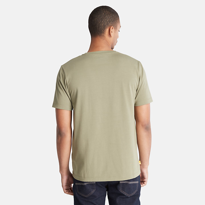 T-shirt con Tasca Outlast da Uomo in verde-