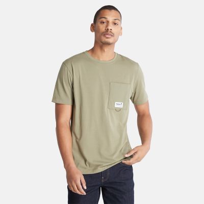T-shirt com Bolso Outlast para Homem em verde | Timberland