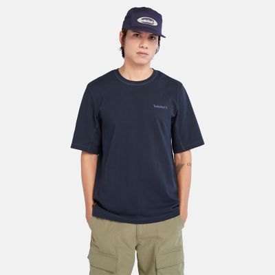 T-shirt TimberCHILL™ para Homem em azul-marinho | Timberland