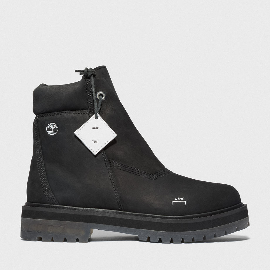 Timberland X A-cold-wall* 6 Inch Side-zip Boot For Women In Black Black
