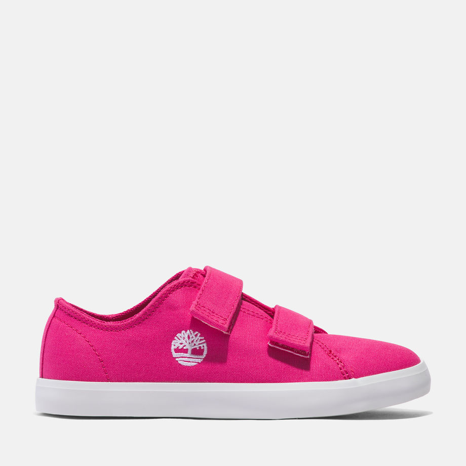 Timberland Hook & Loop Trainer For Junior In Pink Pink Kids, Size 6.5