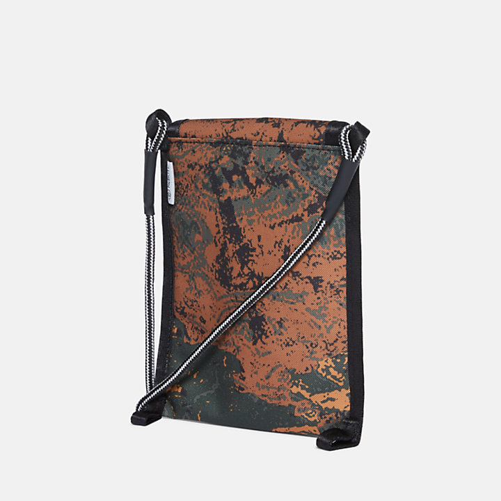 Mini sac à bandoulière imprimé en marron-