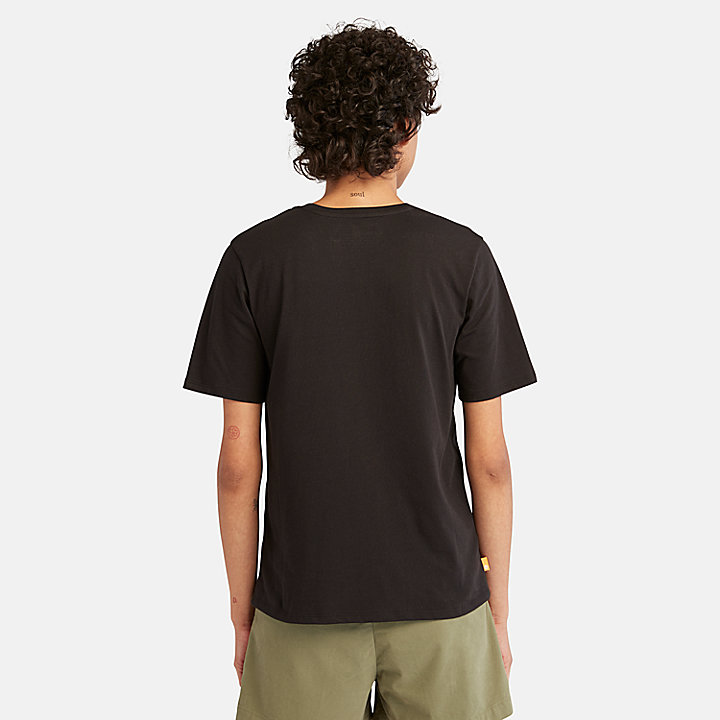 Stack T-Shirt mit Logo für Damen in Schwarz | Timberland