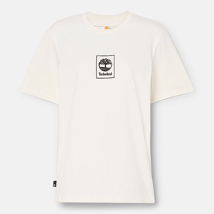 Stack Logo T-Shirt for Women in White