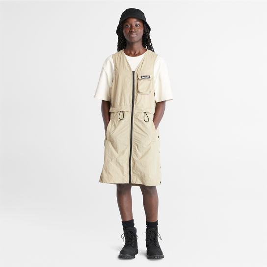 Robe à poches multiples pour femme en beige | Timberland