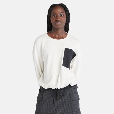 Timberland Bold Beginnings Crewneck Sweatshirt For Women In White White