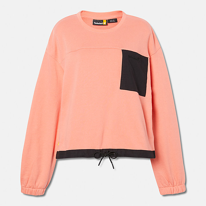 Bold Beginnings Sweatshirt mit Rundhalsausschnitt für Damen in Pink