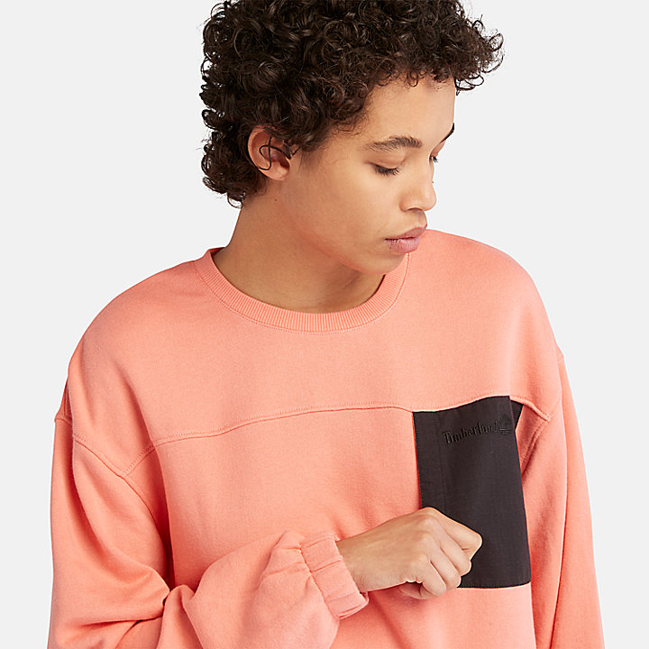 Bold Beginnings Sweatshirt mit Rundhalsausschnitt für Damen in Pink