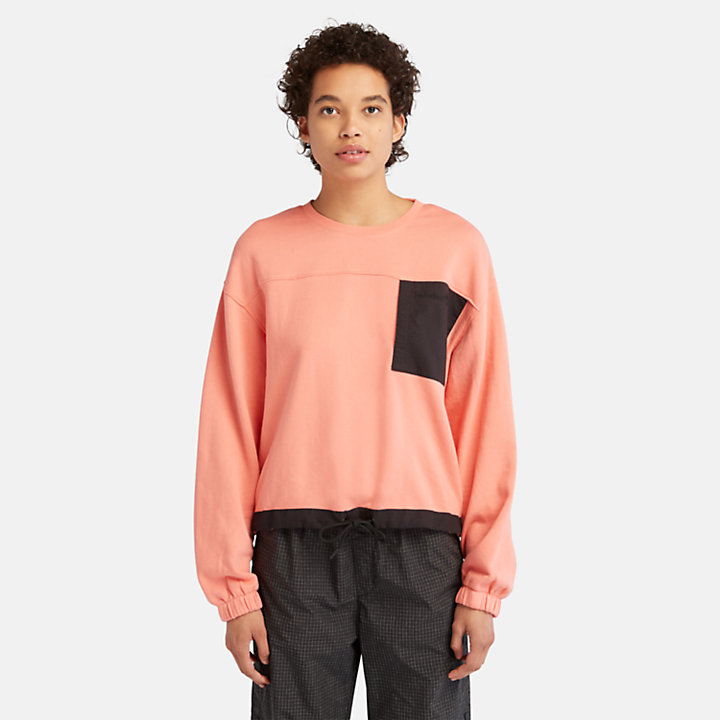 Bold Beginnings Crewneck Sweatshirt for Women in Pink-