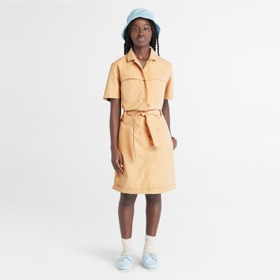 Timberland Water-repellent Dress For Women In Yellow Yellow