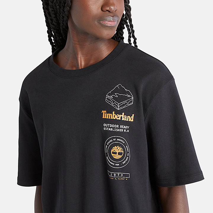 T-shirt Gráfica TimberFRESH™ para Mulher em preto