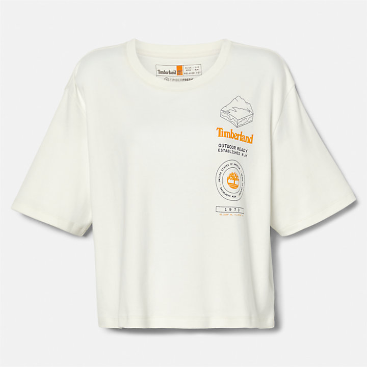 T-shirt con Grafica TimberFRESH™ da Donna in bianco-