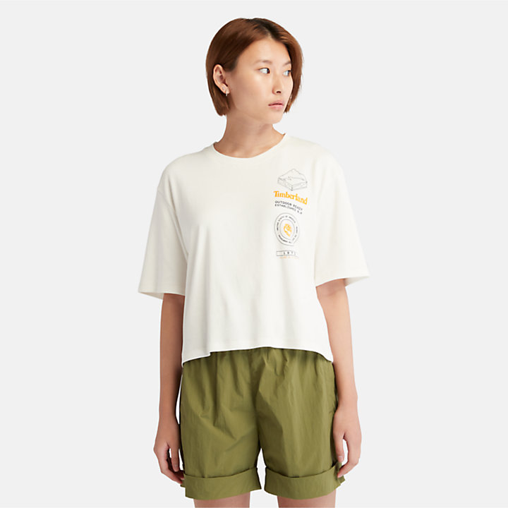 TimberFRESH™ Grafik-T-Shirt für Damen in Weiß-