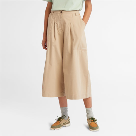 Workwear Styled Utility Culotte for Women in Beige | Timberland