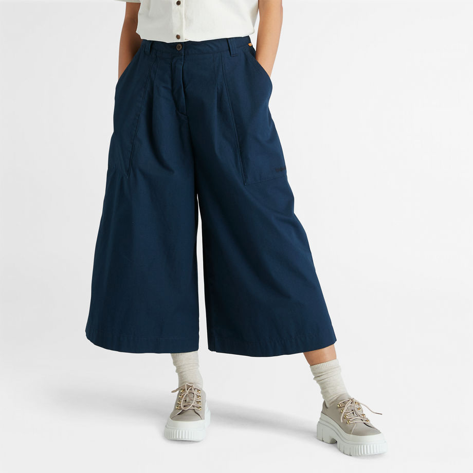 Timberland Workwear Styled Utility Culotte For Women In Navy Navy