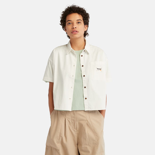 Short Sleeve Shop Shirt for Women in White | Timberland