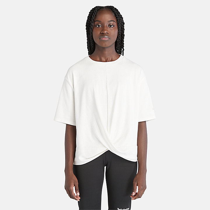 T-shirt TimberFRESH™ Drape da Donna in bianco