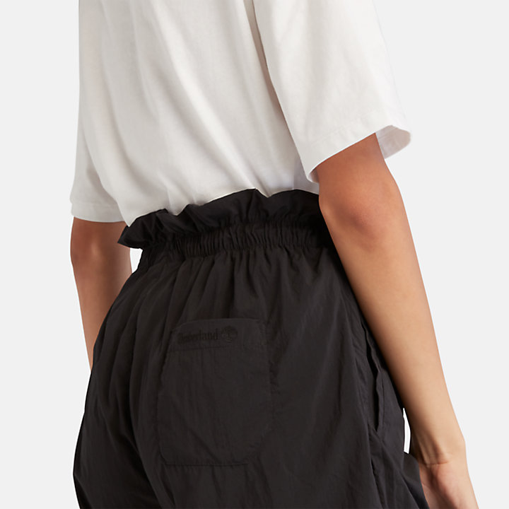 Pantalón corto de secado rápido para mujer en negro-