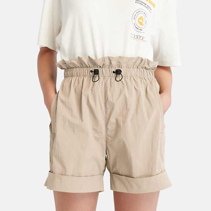 Quick Dry Shorts for Women in Beige-