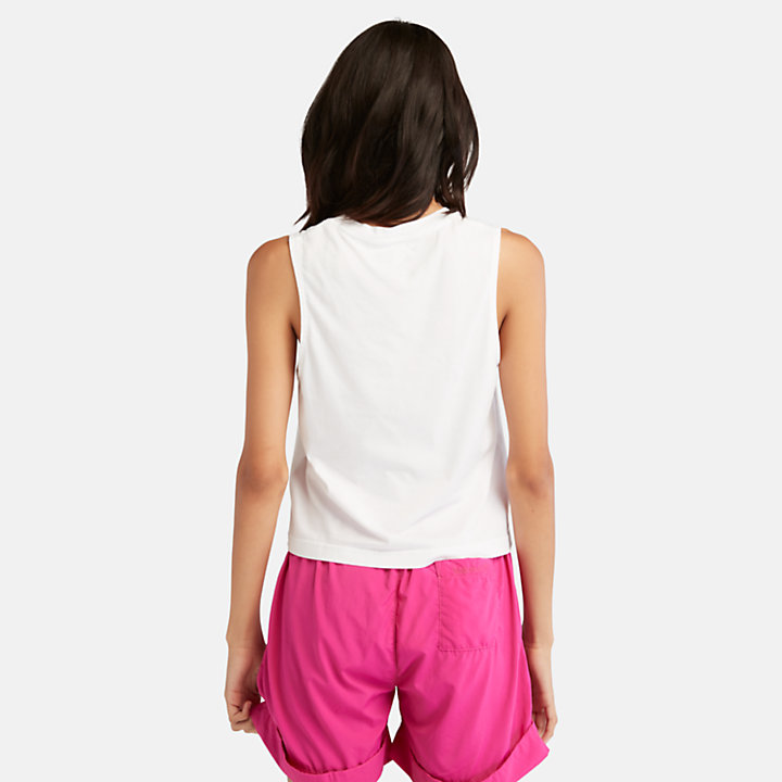 Out Here Vest Top for Women in White-